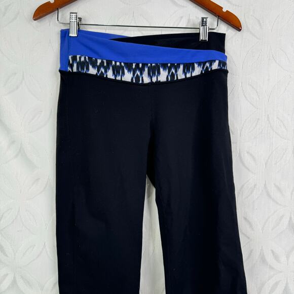 Lululemon Astro Cropped Wunder Under Black Legging Size 8 - Picture 3 of 8